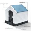 Windproof Rainproof Plastic Dog House for Medium/Large Dogs - Outdoor Pet Cage