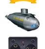 Golden Light 777-586 Remote Control Submarine: Six-Channel Mini Wireless Underwater Toy.