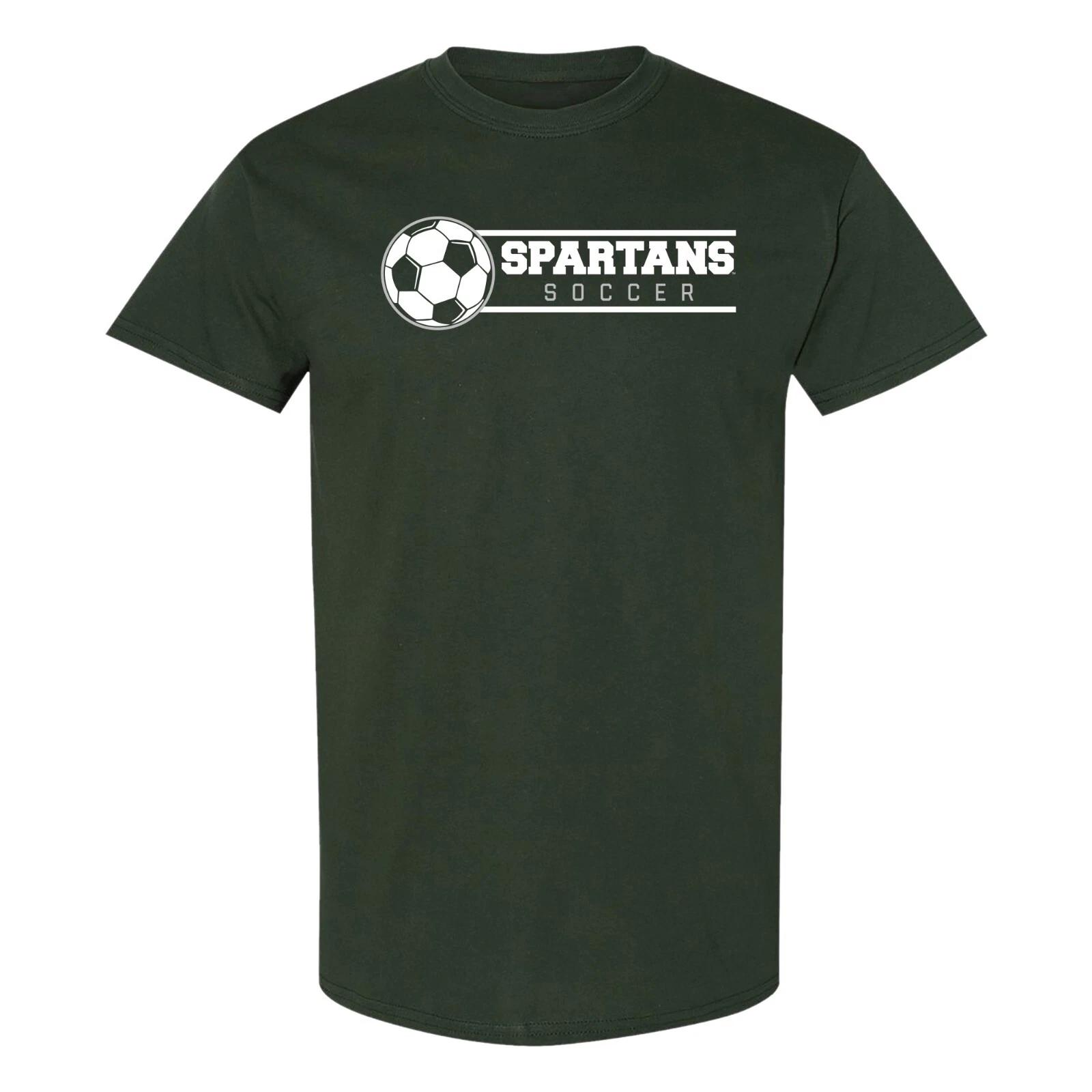 Michigan State Spartans Soccer Spotlight T-Shirt - Forest S