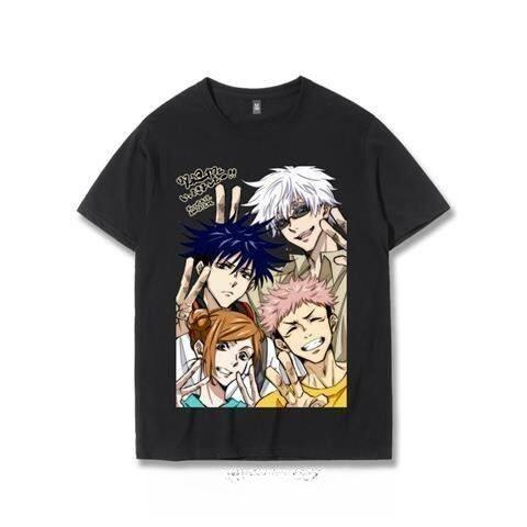 2026 Summer Jujutsu Kaisen Tshirt Unisexs Anime Print Casual Loose Oversized Streetwear Tee Fashion Tshirt Y2k
