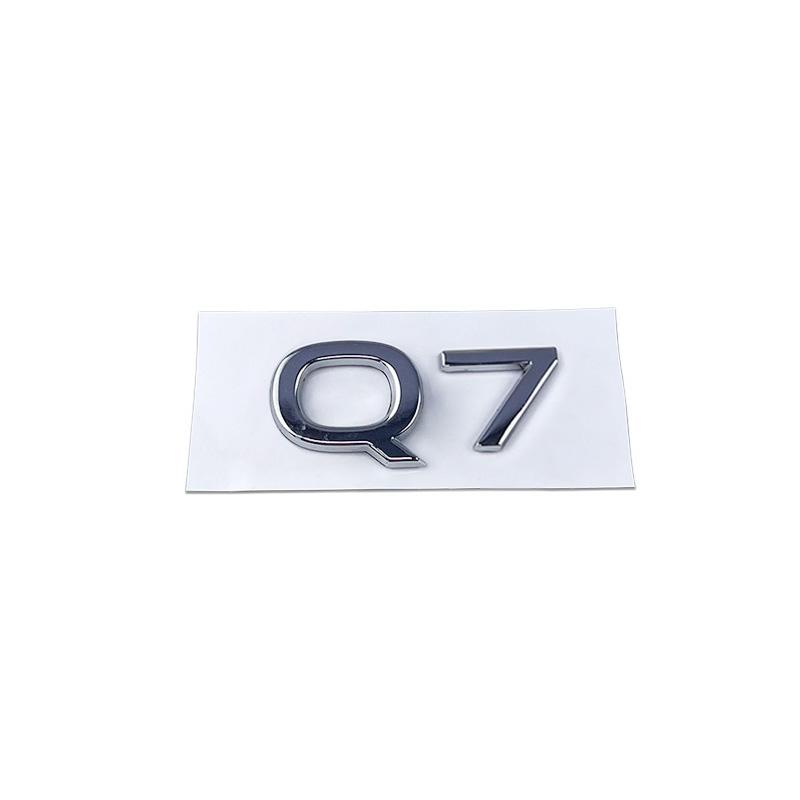 New Metal Car Trunk Emblem Rear Badge for new Q3 Q5 Q6 Q7 Q8 Letter Stickers Body Side Decal Refitting Decoration Accessories