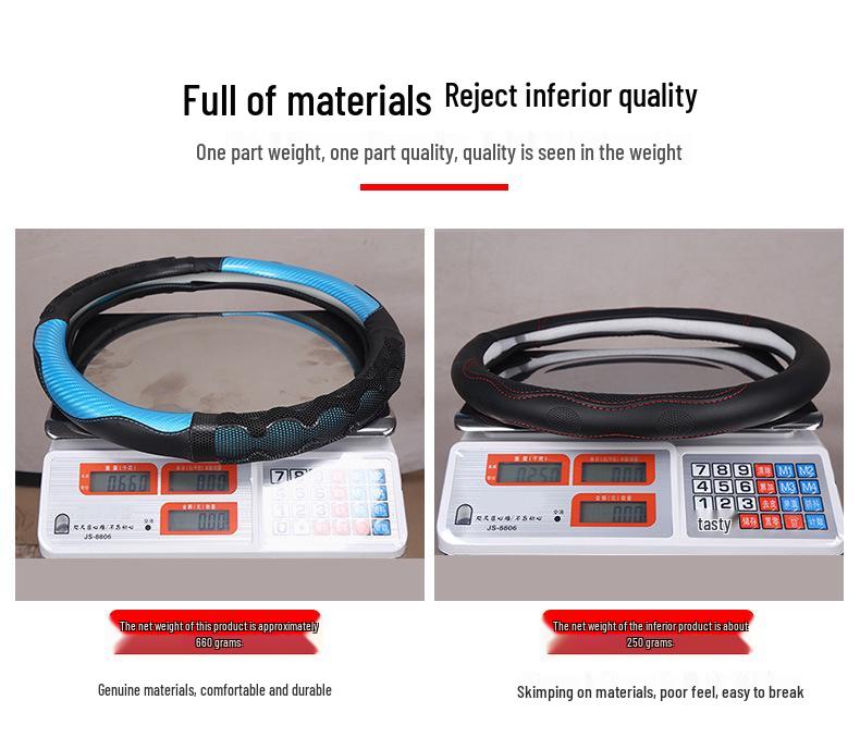 Universal Steering Wheel Cover for BYD, Corolla, Camry, Wuling Hongguang, Levin, Velanda, and Volkswagen
