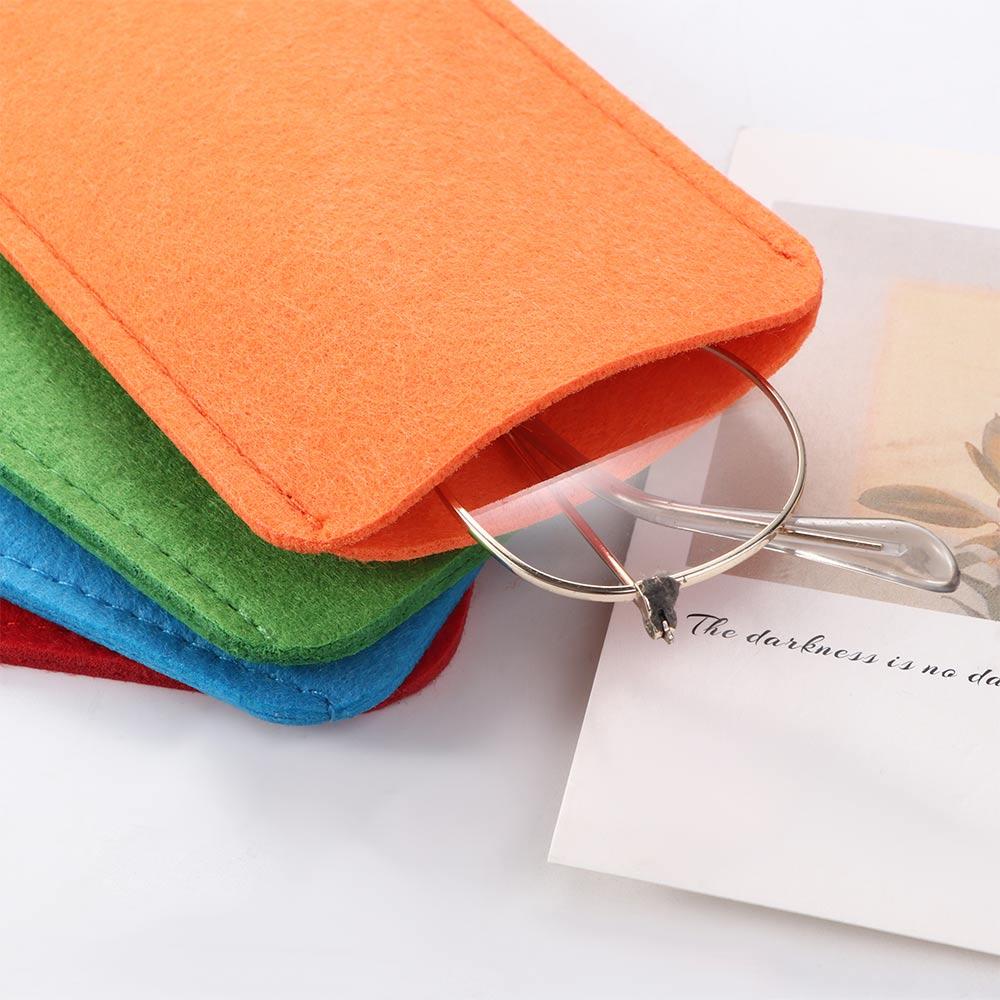 Sonnenbrille Filzstoff Tragbar Zubehör Brillenetuis Sonnenbrillenetui Brillenaufbewahrung Brillenbox