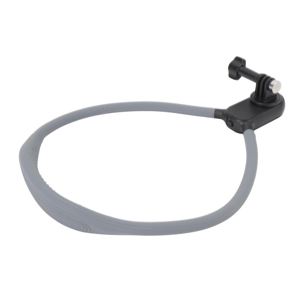 Action Camera Neck Mount with Three Claw Adapter Base Silicone POV View Neck Holder for Action 5 Pro