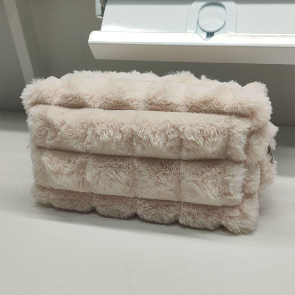 Merad Style Pencil Case Plush Pen Storage Bag Cute Pencil Box Student