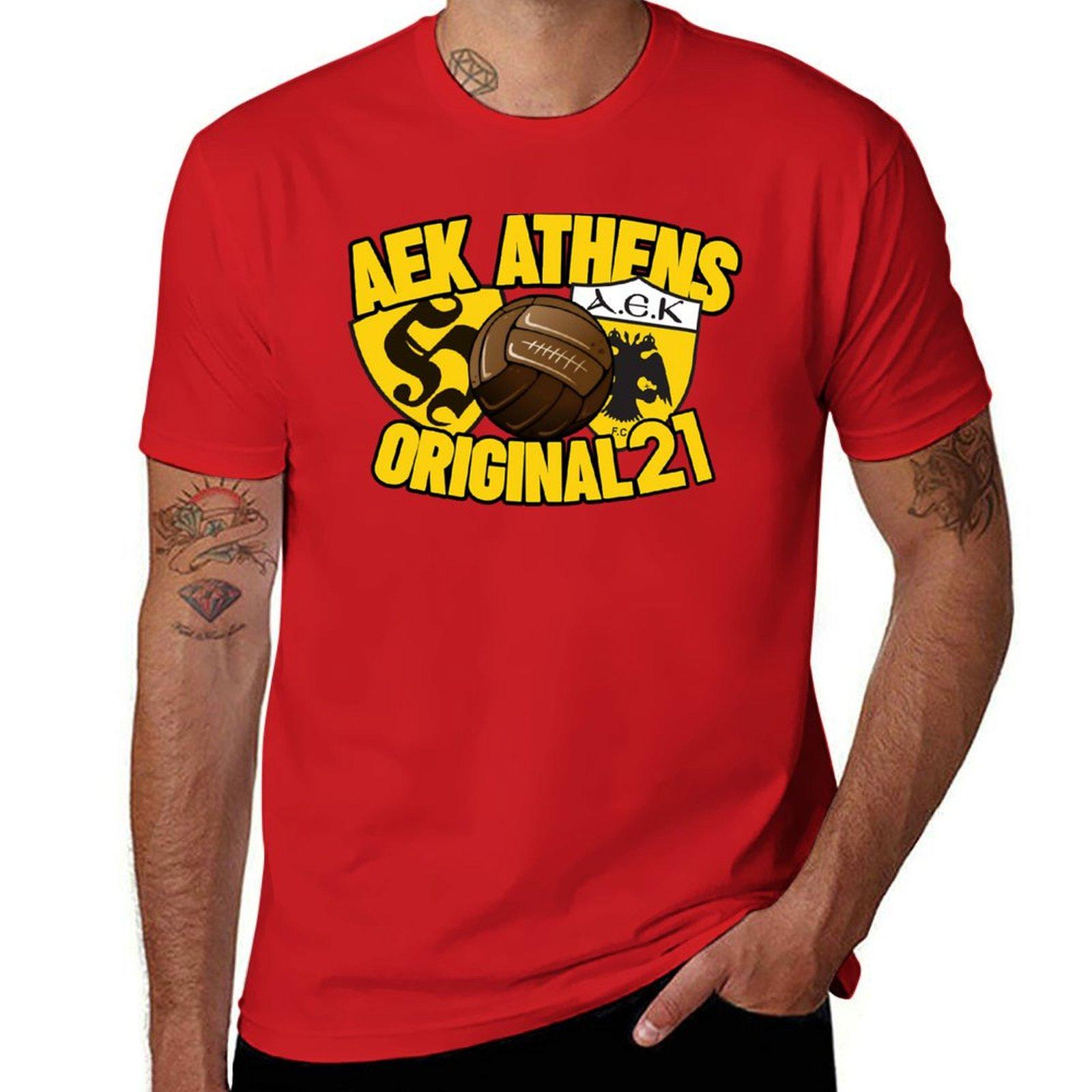 

AEK ATHENS - ORIGINAL 21 (2) T-Shirt funnys sublime Blouse t shirt for men M