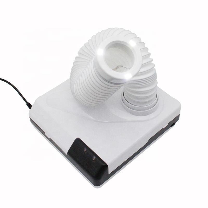 Portable Vacuum Cleaner for Nail Art Nail Fan Dust Suction 3 Leds for Lighting