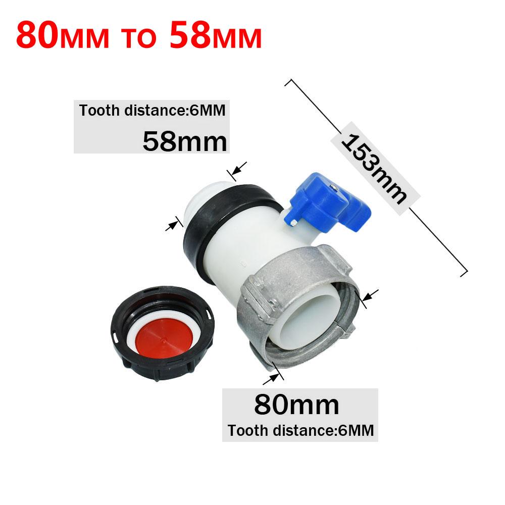 IBC Ton Barrel Valve Fitting 62/75/80mm S60 58mm G2 IBC Tank Adapter Tap Coupling For Bucket Outdoor Rain Bucket Ton Bucket