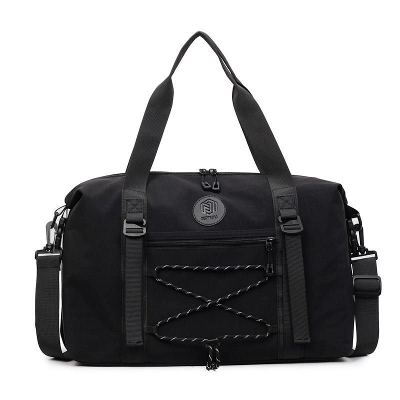

Large Capacity Commuter Shoulder Bag Sports Gym Tote Travel Handbag Waterproof Beach Short Trip Crossbody Bag чёрный