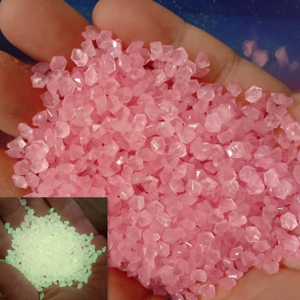 2000Pcs 3-5mm Luminous Sand Glow In Dark Pebbles Stone Home Garden Yard Outdoor Path Lawn Decorations Fish Tank Aquarium Decor