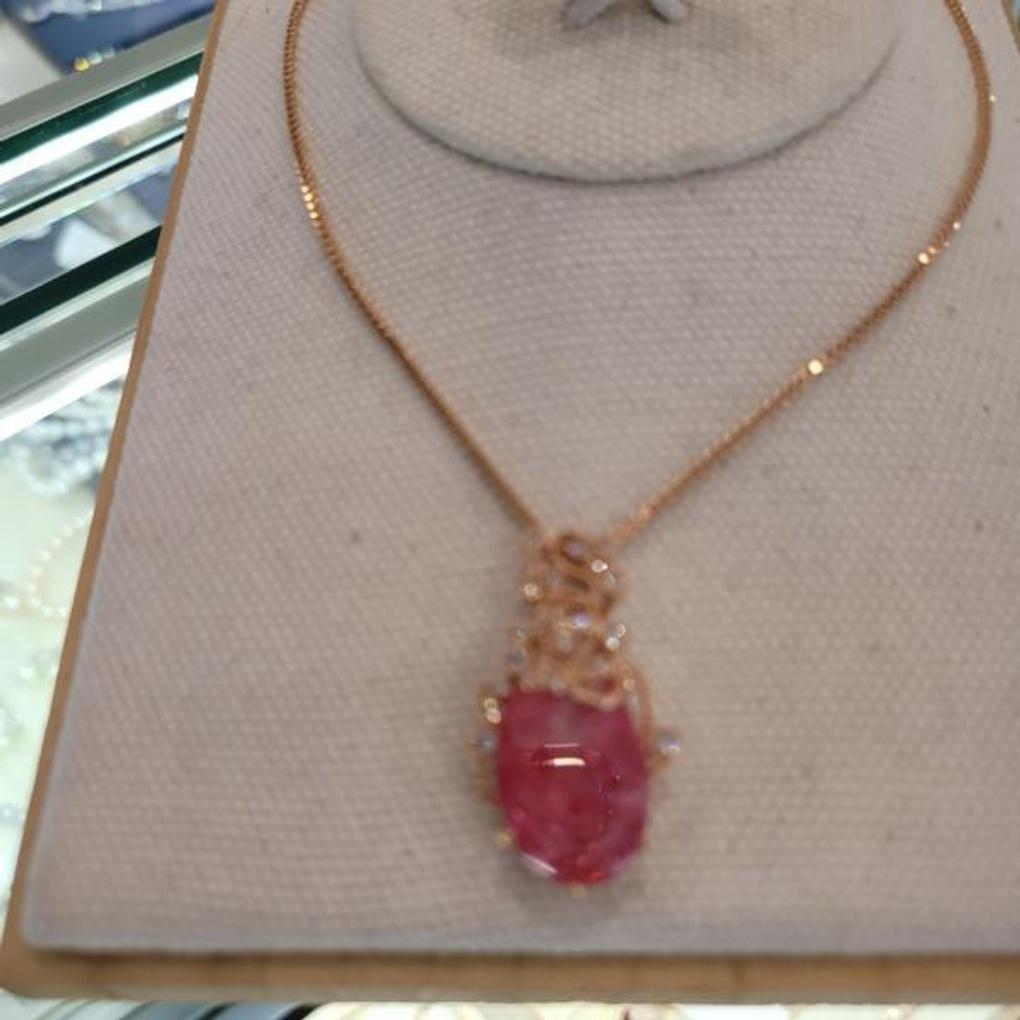 Atria Ice Cubic Lace Crystal Necklace JTOBAFR0023