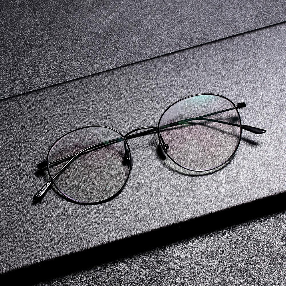 Lingkeonpeuleim Lf6610_Black Pure Titanium Eyeglass Frame