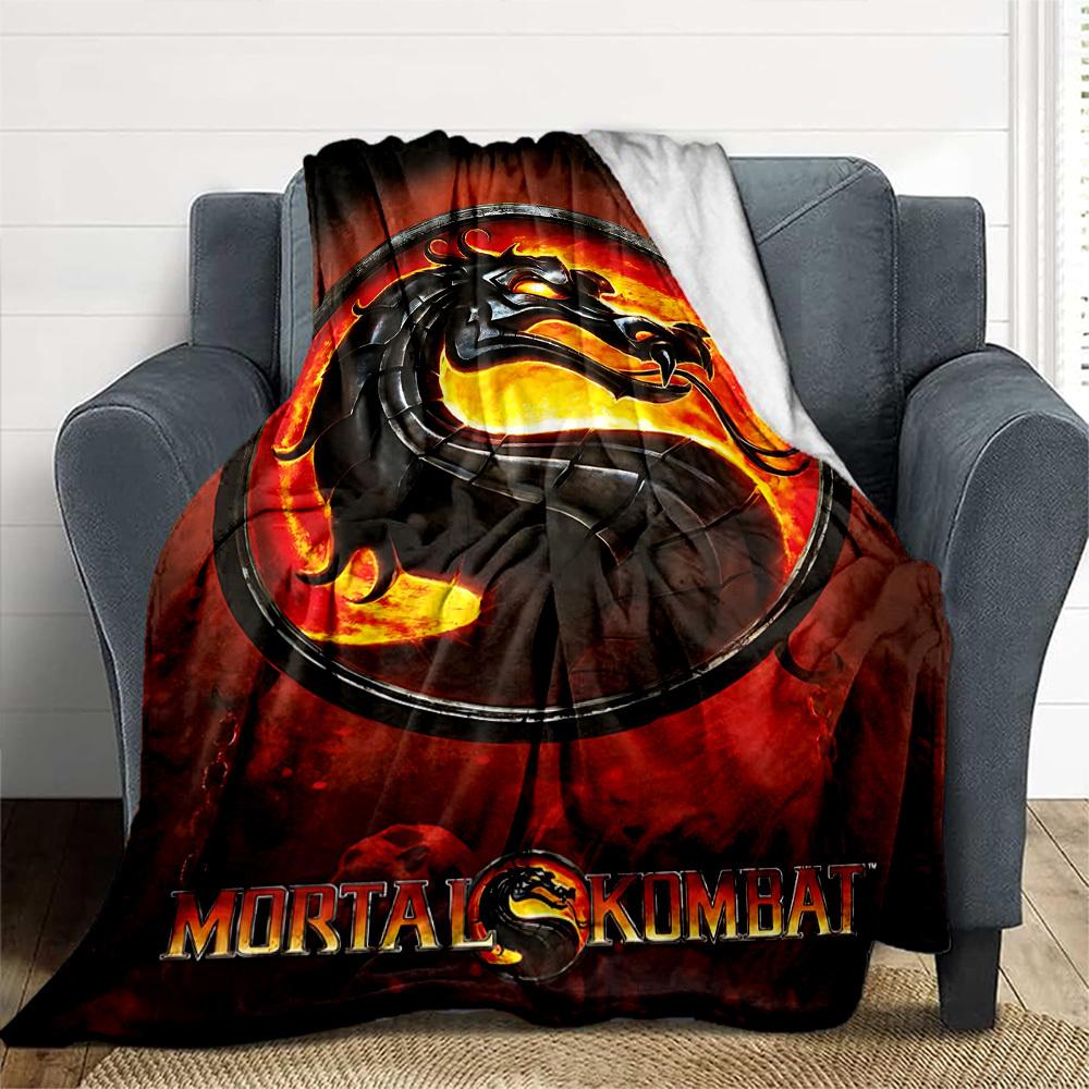 1PC Mortal Kombat Outdoor Blanket Lightweight Flannel, Soft & Warm, All-Season, Outdoor, Camping, Living Room, Office,  L1106119