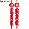 2025 Year of the Snake Spring Festival Firecracker Pendant Chinese New Year Lucky Character Pendant Home Store Decoration Gift