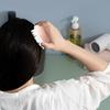 Silicone Shampoo Brush Hair Scalp Massager Portable Shower Scrubbing Brush for Exfoliating