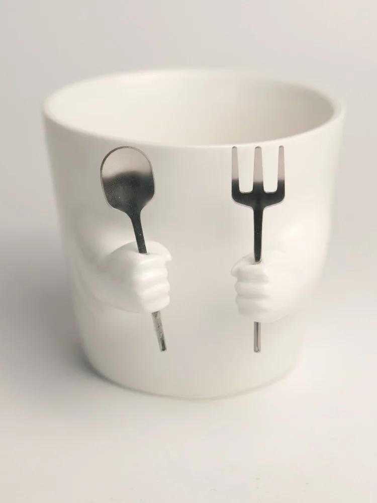 

Кружка ручной работы керамическая ручная лепка серии подходит для чашки воды кофе молока напитка обеденного стола офисных украшений 1 шт белый подарок