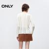 ONLY 2025 Autumn Relaxed Fit Raw Edge Knit Sweater