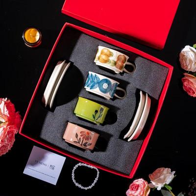 Duoli Retro Ceramic Coffee Cup Gift Set