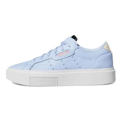 Originals Sleek Super Synthetic Leather Fashion Slip-Resistant Lightweight Breathable Low-Top Skate Shoes Women Sneaker Blue EE4504