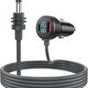 Ethernet Mini Digital Display Car Cigarette Lighter Power Cord (5M)