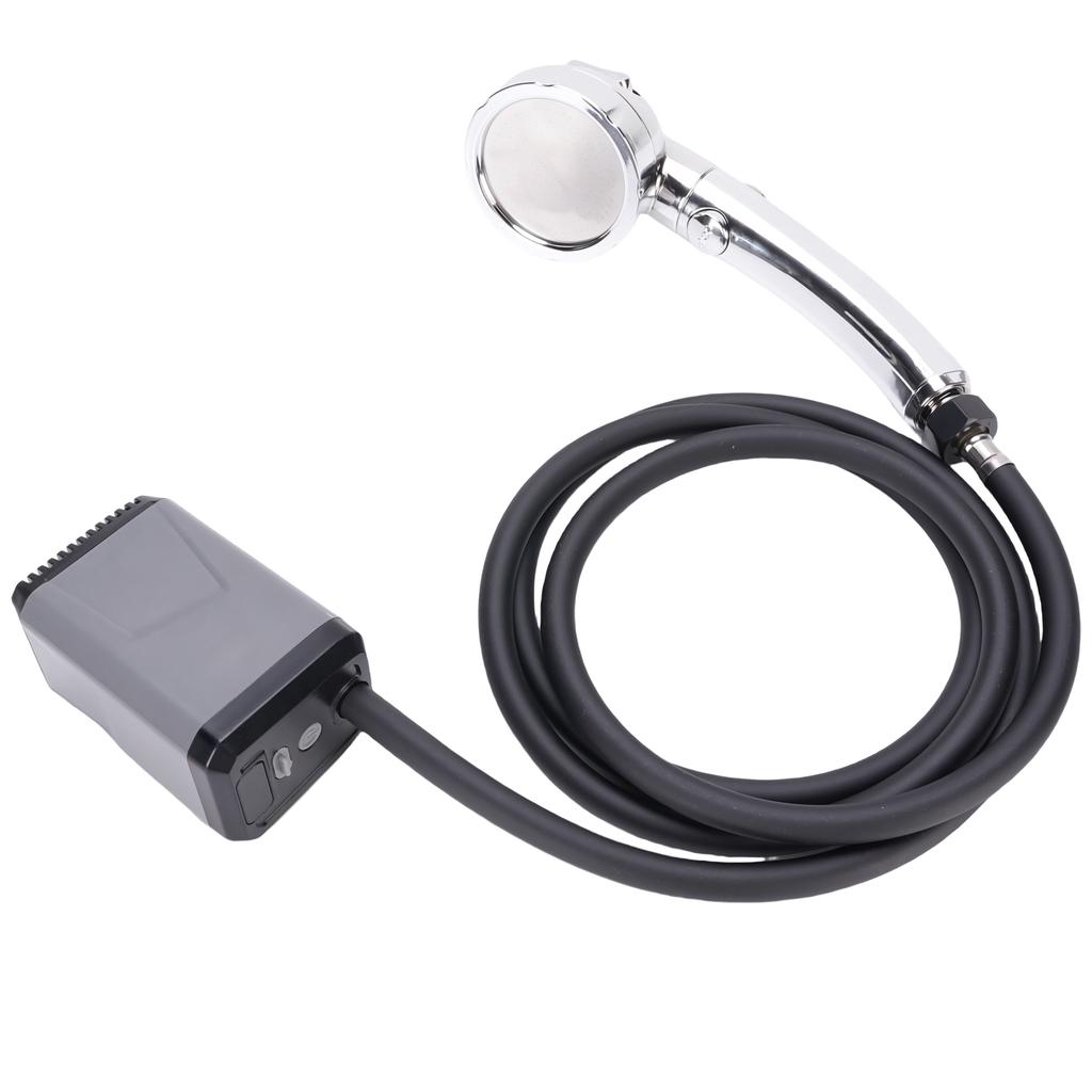 Portable Camping Shower Outdoor Electric Shower Pump USB Rechargeable Battery Powered Shower with Display Screen