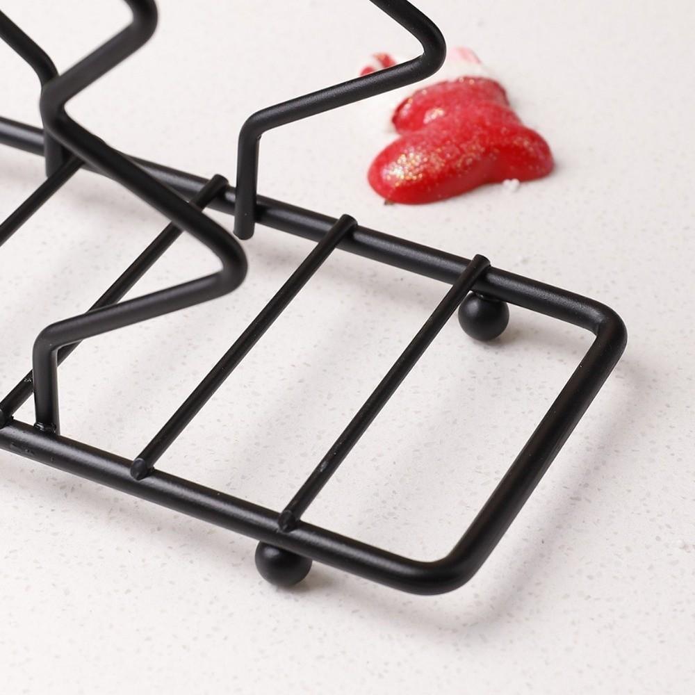 Ny Julgransjärn Servetthållare Modern Stil Stabil Pappersdispenserställ Multifunktionellt Pappersförvaringsställ Bordsdekoration