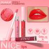 DUNUF Water Light Lip Glaze Mirror Glass Nude Pink Brown 16 Colors Highly Pigmented Lip Gloss Hydrating Sexy Red Lipstick Makeup