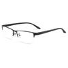 Business Men Semi Frameless Titanium Alloy Glasses Frames Big Face Suitable S61012 Classic Male's Spectacles Optical Frame