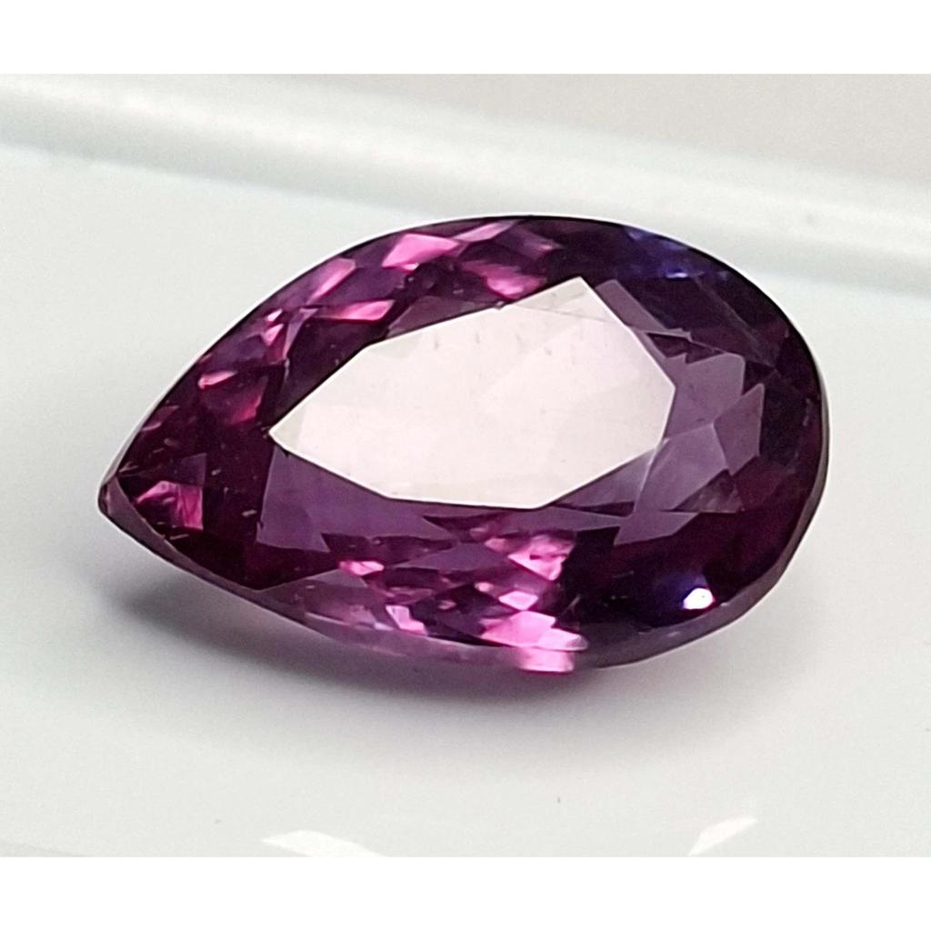 Natural Purple Sapphire Pear Cut 7-9 Ct Flawless Certified Loose Gemstone