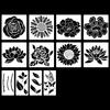 Flowers, Butterflies, Hollow Templates for Painting, Spray Painting, Spray Printing, and Missing Printing Boards, Diy, Horticultural Design Templates