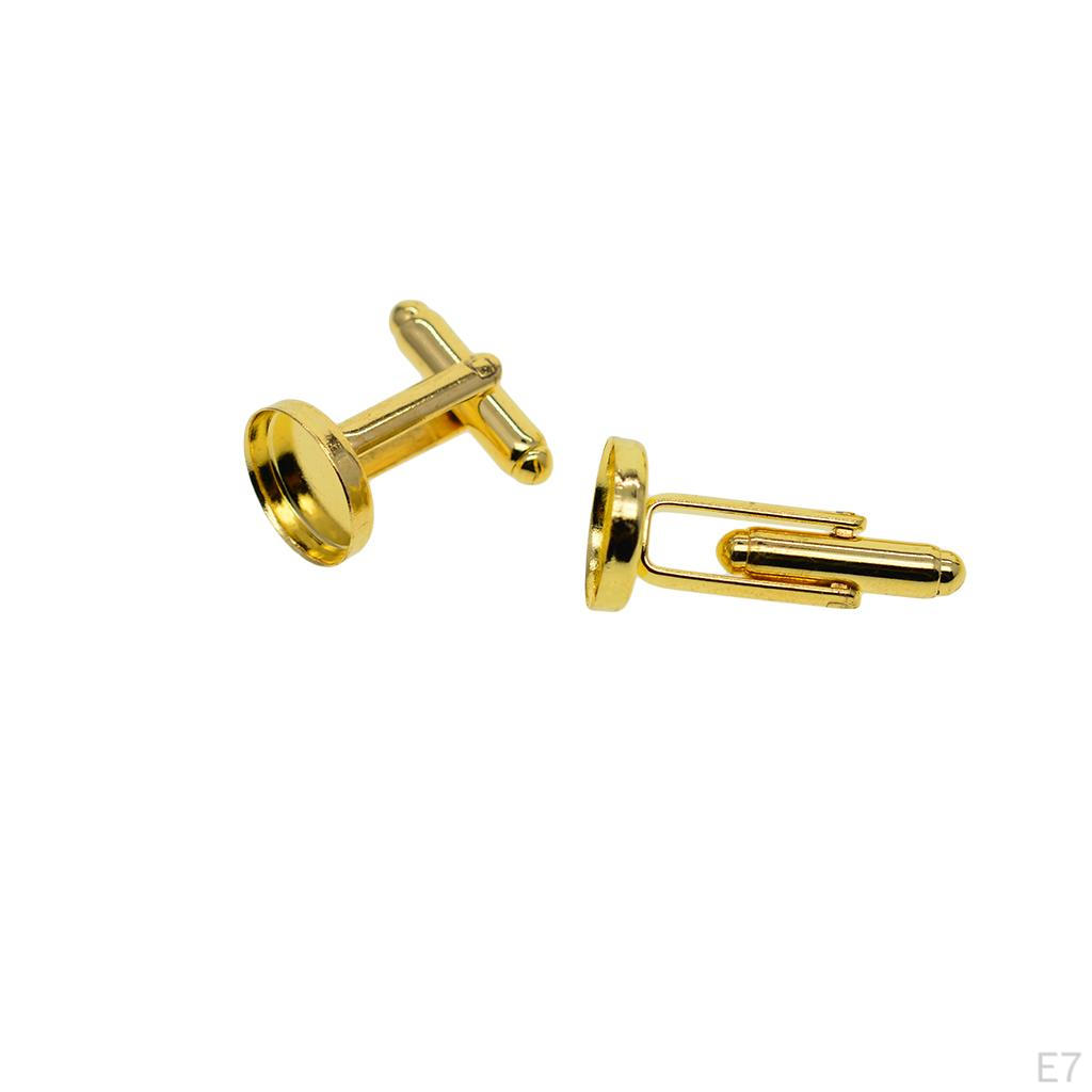 20 Rohlinge Fassungen Basis Pad 12mm Cabochon Lünetten Manschettenknöpfe