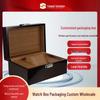 Luxurious Wooden & Leather Flip-top Jewelry Storage Box