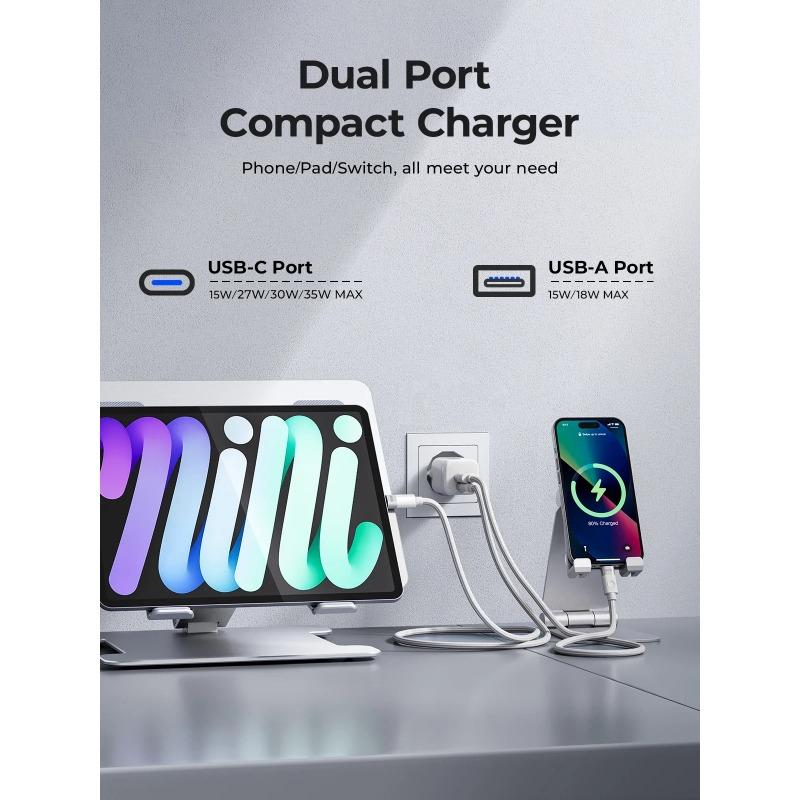 Typ C Ladegerät 35W GaN Ladegerät EU Stecker PD3.0 Ladegerät für iPhone Xiaomi Tablet Laptop Handy Notebook Typ C PD Ladung