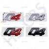 3D ABS Q4 Letter Emblem Logo Rear Trunk Badge Car Styling Sticker For  Levante Ghibli Grecale Quattroporte GranCabrio