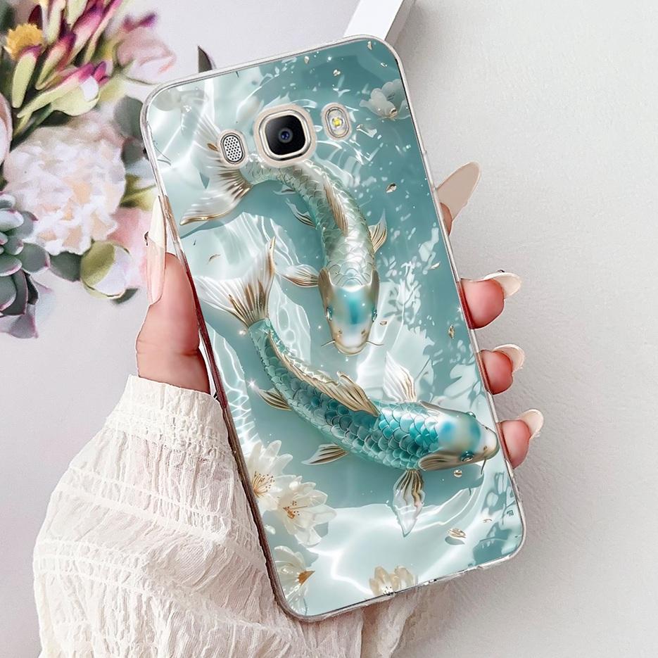 For Samsung Galaxy J3 J5 J7 2016 Case J320F J510F J710F New Luxury Painted Cover Soft Slim Phone Case For Samsung J7 2016 Fundas