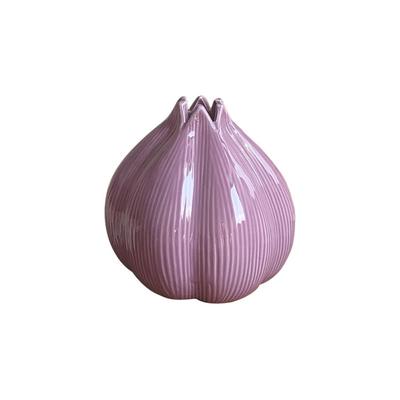 Exquisite Onion Ceramic Vase Minimalist Hydroponic Vase Hydroponic Flower Holder Modern Garlic Shape Vase Dried Flower