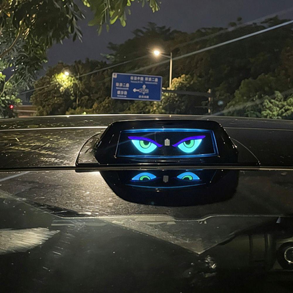 Solar Powered Eye of the Demon Roof Decorative Light Automotive Exterior Tool  Vehicle Accessories