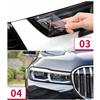 2Pcs Car Headlight Protective Film For Mercedes Benz W447 V 250 d TPU Black Sticker Transparent Decoration Accessories