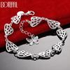 925 Sterling Silver Geometric Bracelet Wedding Fashion Jewelry