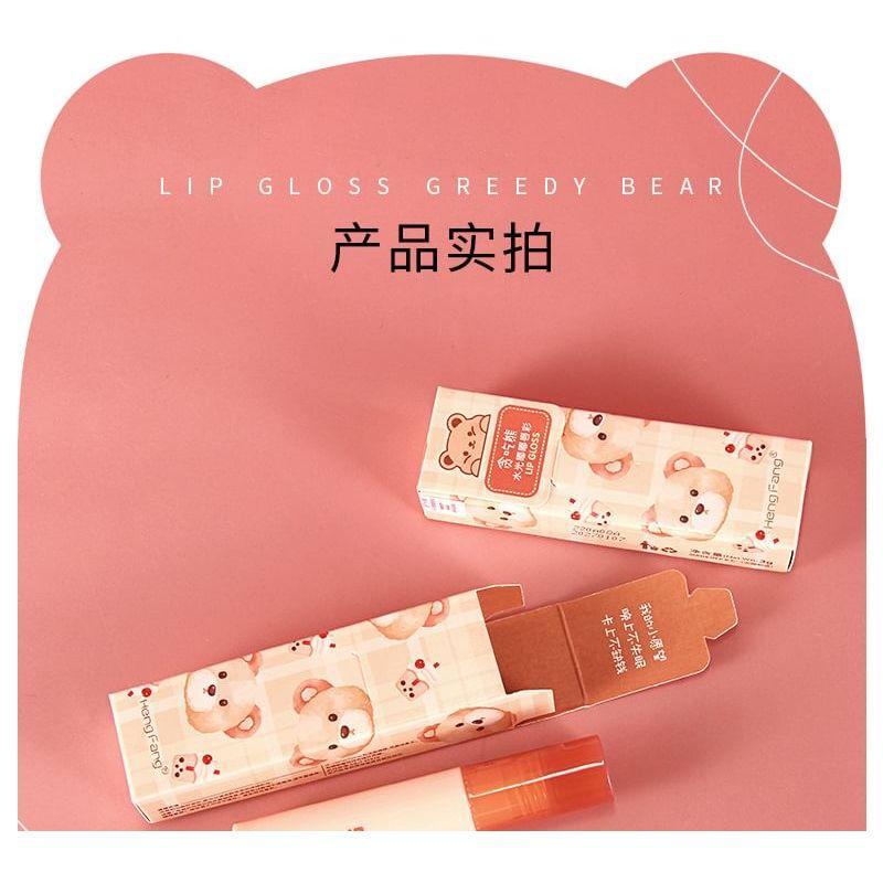 Heng Fang - Greedy Bear Watery Lip Glaze - 4 Colors