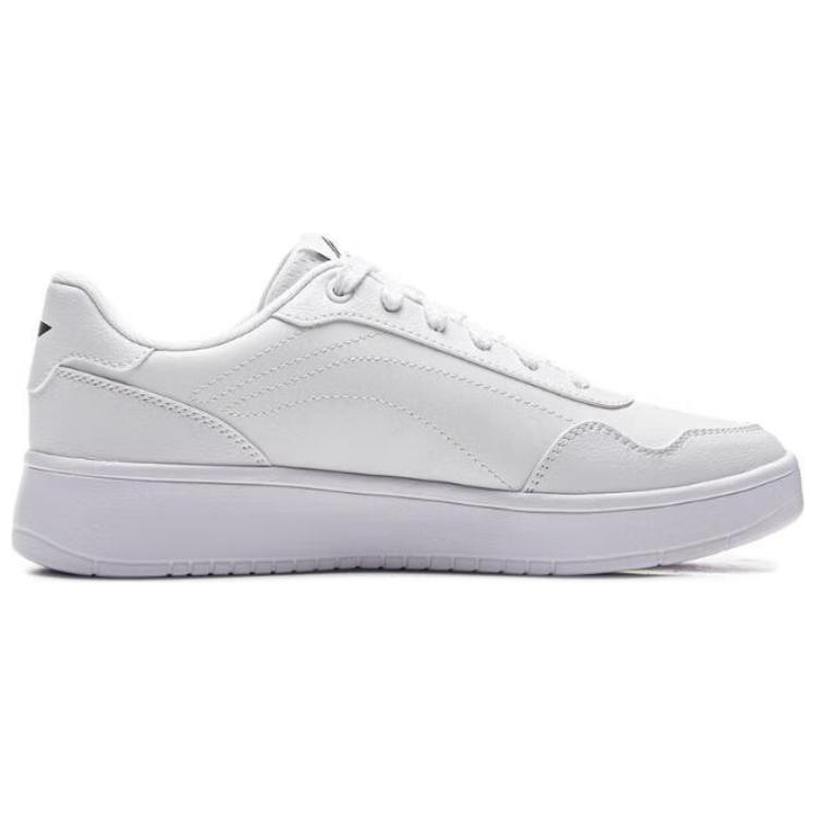 Li Ning Lightweight Trendy Comfortable Versatile Slip Resistant Durable Low Top Skate Shoes Men Sneakers White Black AGCU571-1