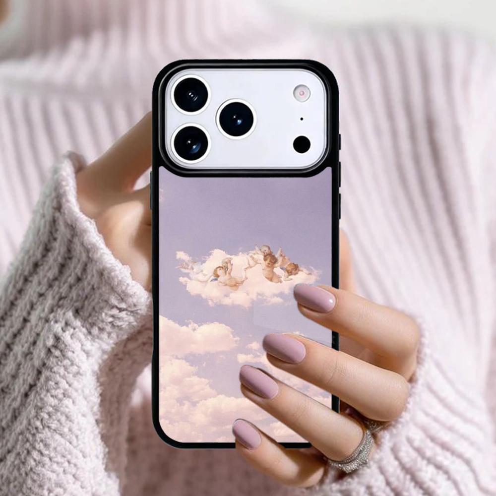 Baby Angels Aesthetic Phone Case For Apple iPhone 17 Air 16E 15 14 Plus 13 12 11 Pro Max Mini Funda Cover