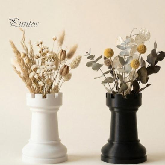 Chess Piece Design Pen Holder Holder, Makeup Brush Organizer, Minimalist Desk Decor, Multifunctional Organizer for Pens Brushes Dried Flowers,