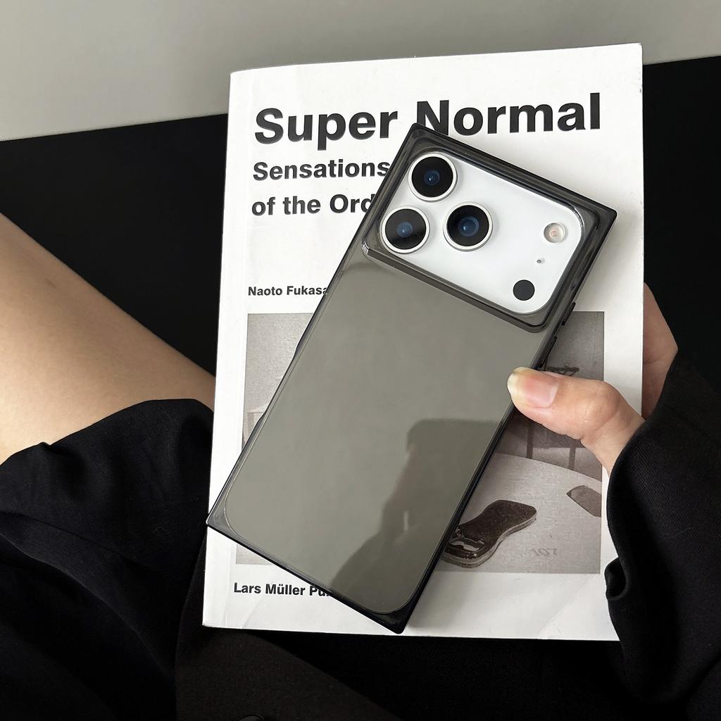 Luxuriöse Weiche Quadratische Fluoreszierende Klare Stoßfeste Hülle Für iPhone 17 Air 16 E 15 14 Plus 13 12 11 Pro Max Kristall Eiswürfel Abdeckung