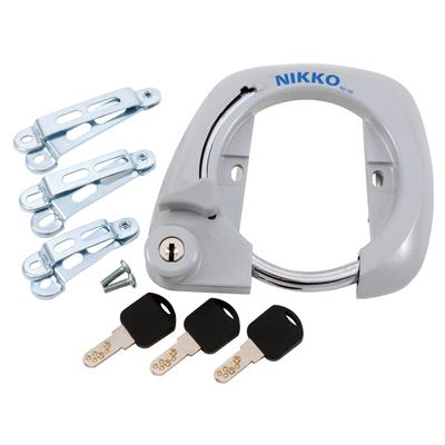 Nikko robuster Körper Kreisschloss Aluminium silber [NC106]
