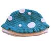 Unique Crocheted Hat Funny Mushroom Crocheted Hat Large Cap for Women Men Picture Props Cap Halloween Party