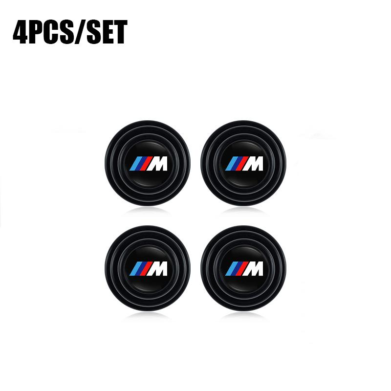 SHEJ3 4/12Pcs Soundproof Silicone Pad Car Styling Door Crash Pad Stickers For BMW G80 G06 G07 G42 G14 G15 G16 F82 F20 F21 F83 M2 M3 M4