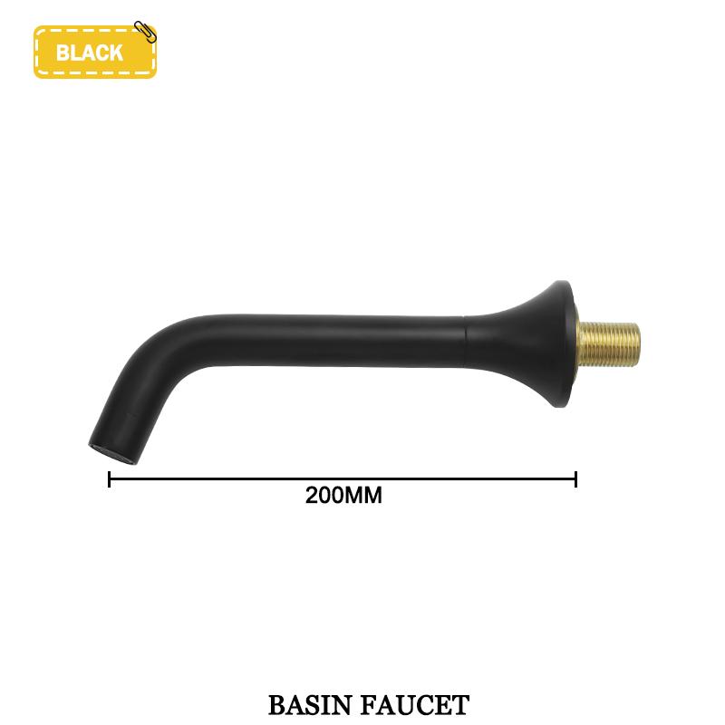 Brushed Gold Wall Mounted Brass Basin Faucet Single Handle Chrome Concealed Recessed Hot and Cold Countertop Basin Faucet