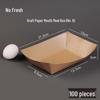 Disposable Kraft Paper Open Boat Food Boxes