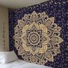 150cm Mandala Print Tapestry Wall Hanging Carpet Throw Yoga Beach Mat Blanket Large Sleeping Pad Wall Art Tapestry Decorations